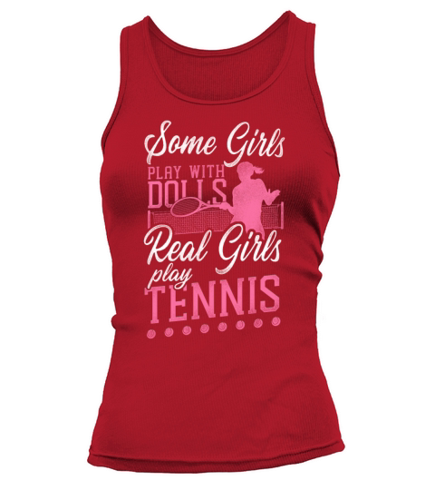 Funny Tennis Player Racket Girl Tank top Woman