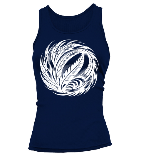 Spiritual Bird Feather Ball Meditation Symbol Tank top Woman