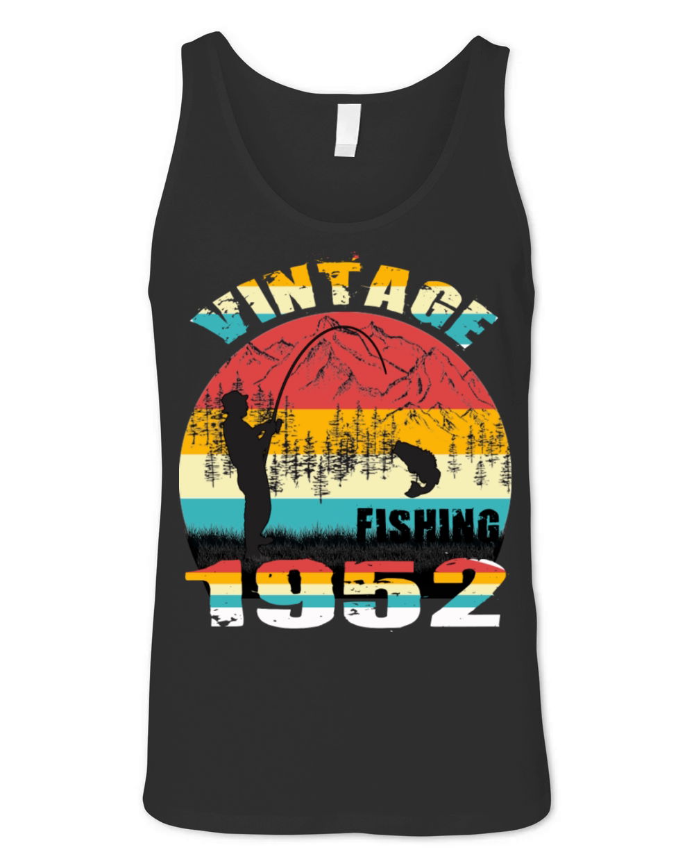 VINTAGE FISHING 1952 Unisex Jersey Tank