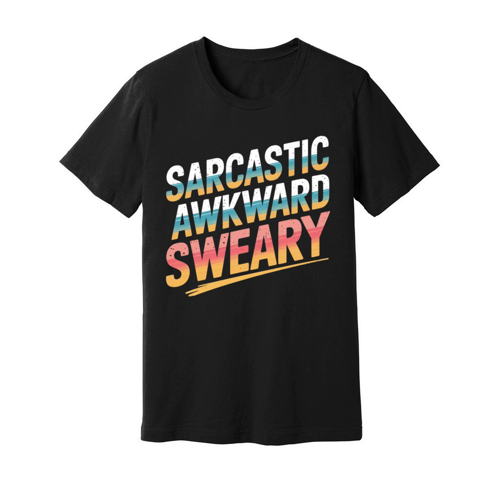 Sarcastic Awkward Sweary 7 Unisex Jersey Tee