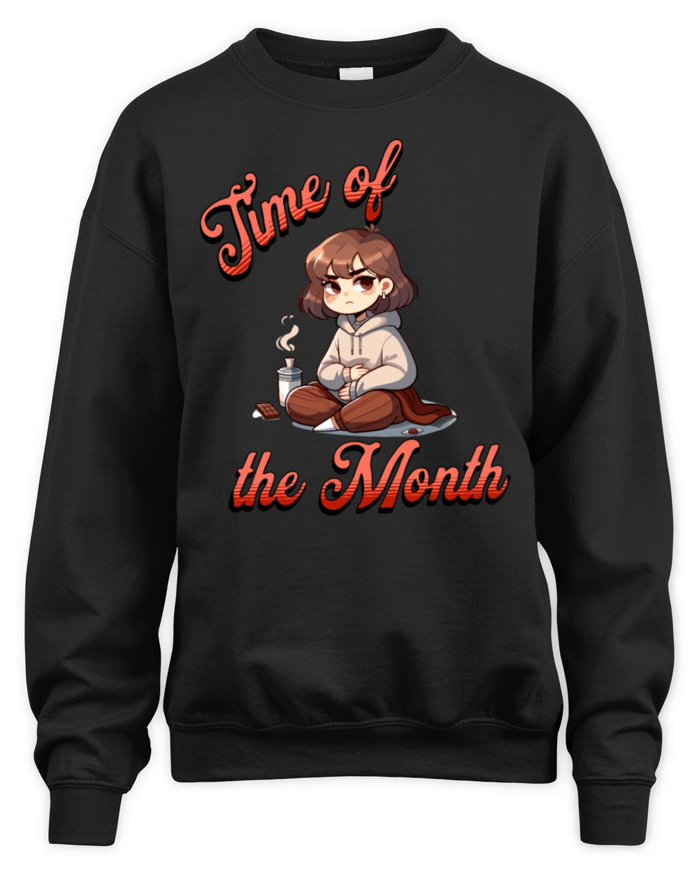 Time of the Month Periode Comfort Vibes Unisex Premium Crewneck Sweatshirt