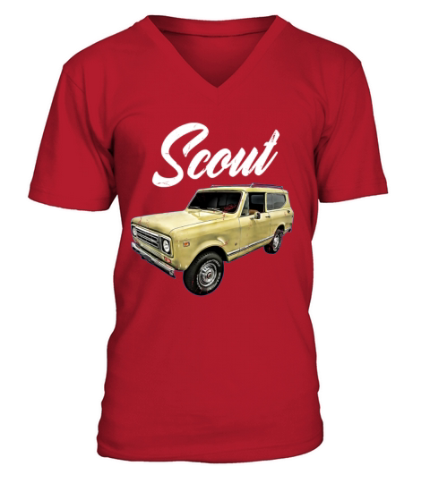 Scout Classic Pickup Truck Harvester Oldtimer V-Neck T-shirt