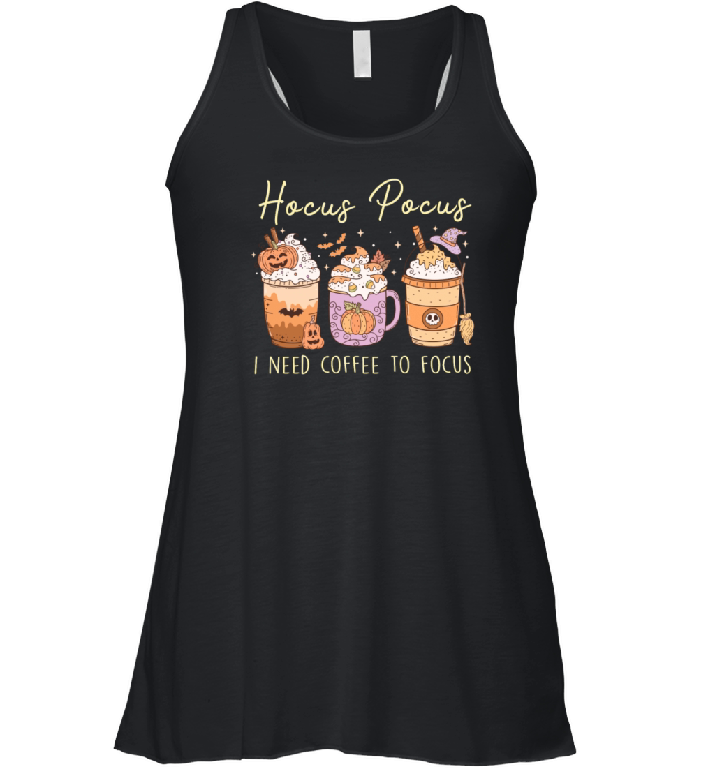 Hocus Pocus Coffee To Focus Halloween Women's Flowy Tank Top