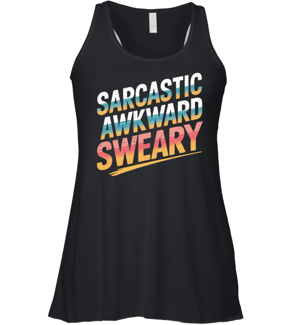 Sarcastic Awkward Sweary 7 Women's Flowy Tank Top
