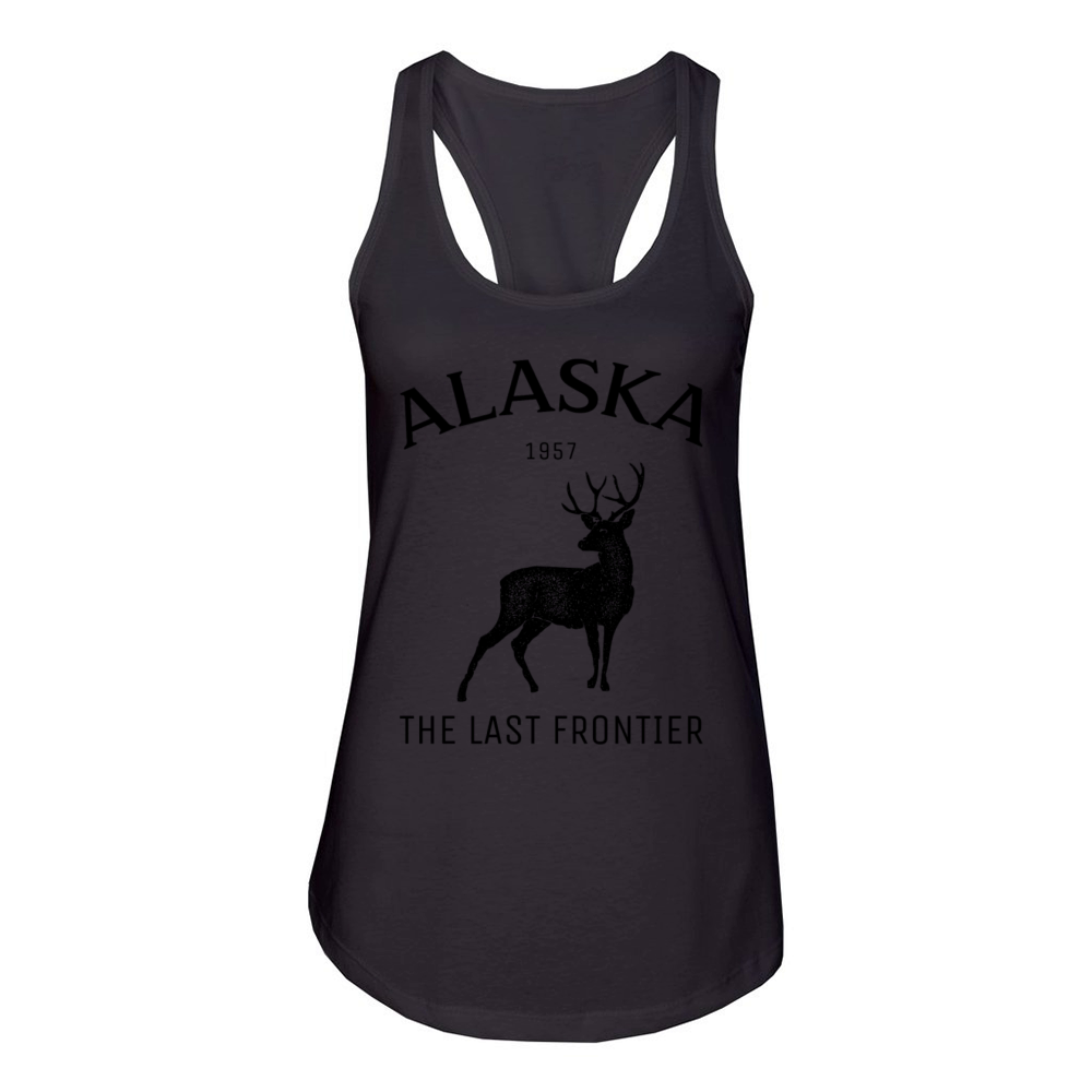 Alaska The Last Frontier Heritage Tee Women's Racerback Tank