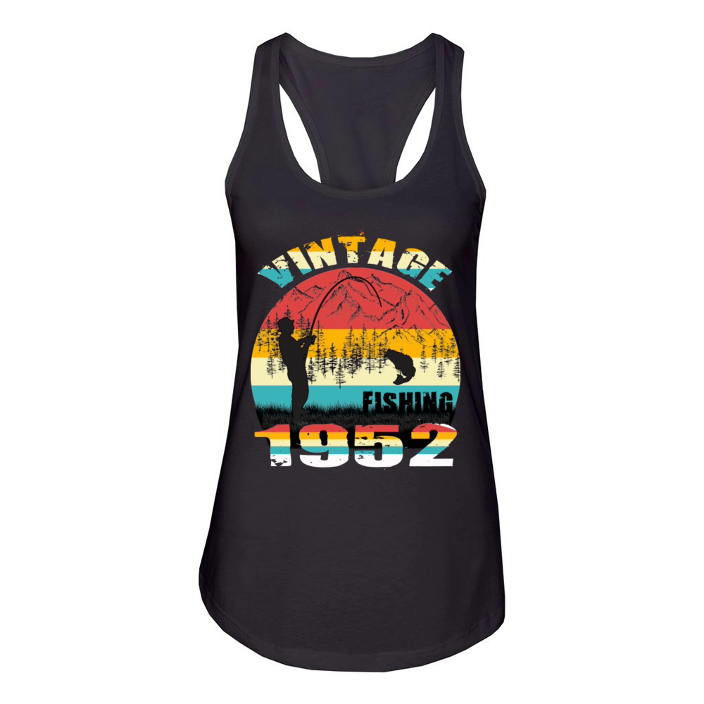 VINTAGE FISHING 1952 Women's Racerback Tank