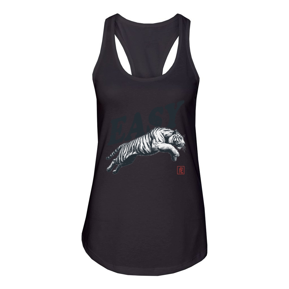 Vintage Tiger Throwback Design For Men Women Kids Women's Racerback Tank