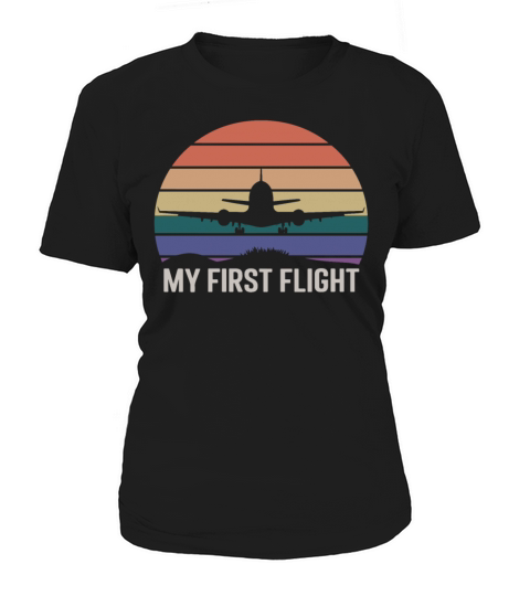 My First Flight Airplane Sunset Adventure Women's T-Shirt