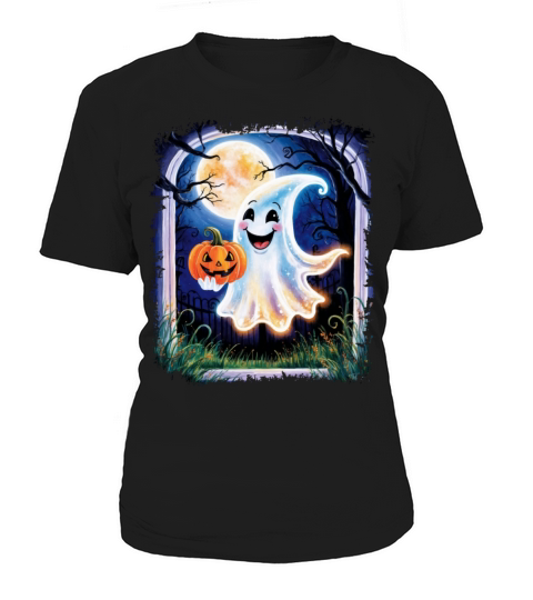 Trick or Treat halloween ghost funny Women's T-Shirt
