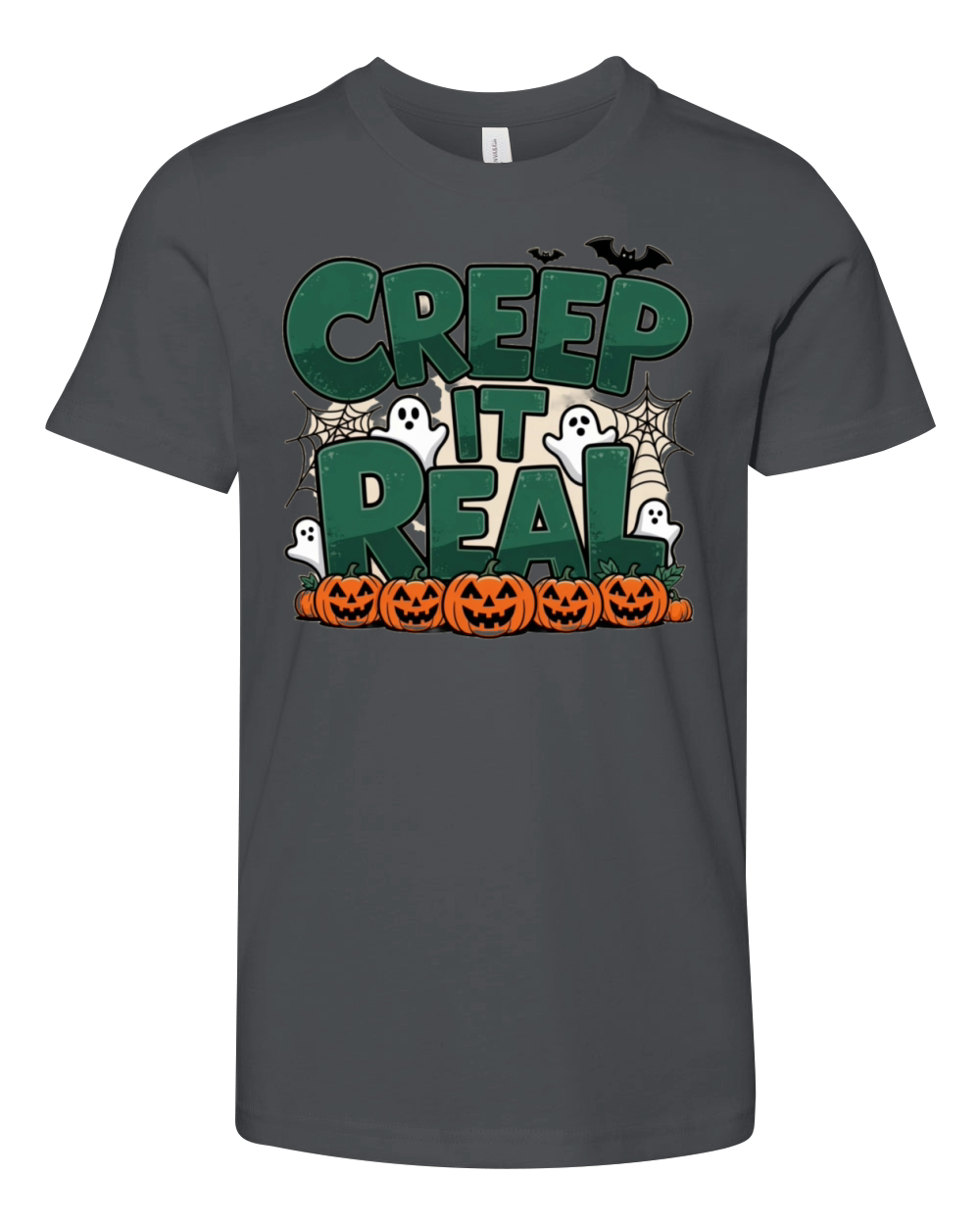 creep it real halloween design Youth Unisex Jersey Tee