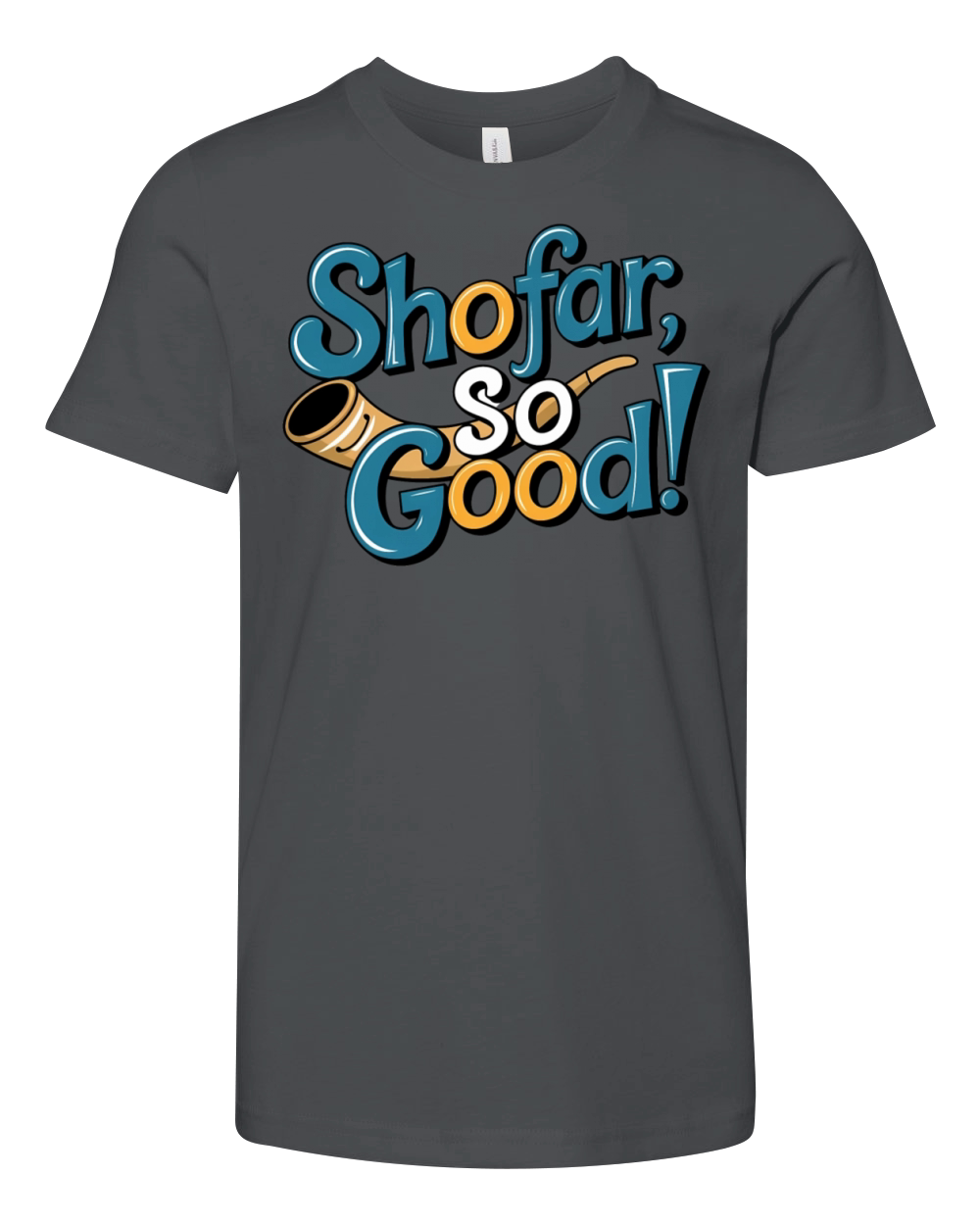 Shofar So Good Funny Jewish Holiday Pun Youth Unisex Jersey Tee