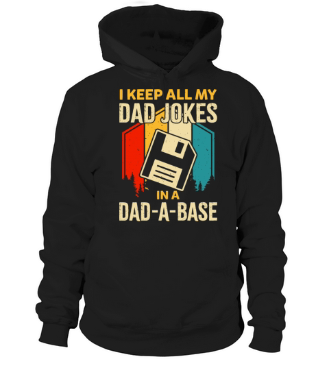 Dad Jokes In Dad A Base Vintage For Fathers Day Hoodie Unisex