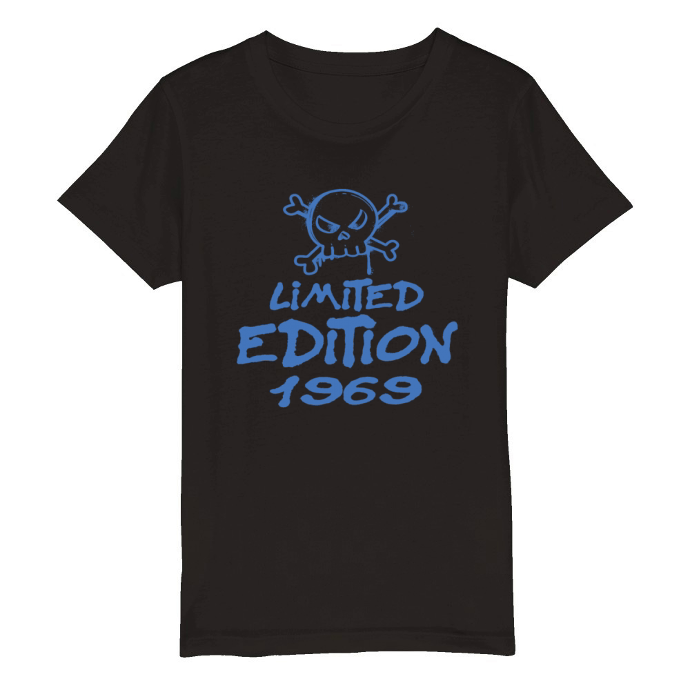 Limited Edition 1969 Birthday 1969 Born Organic Kids Crewneck T-shirt