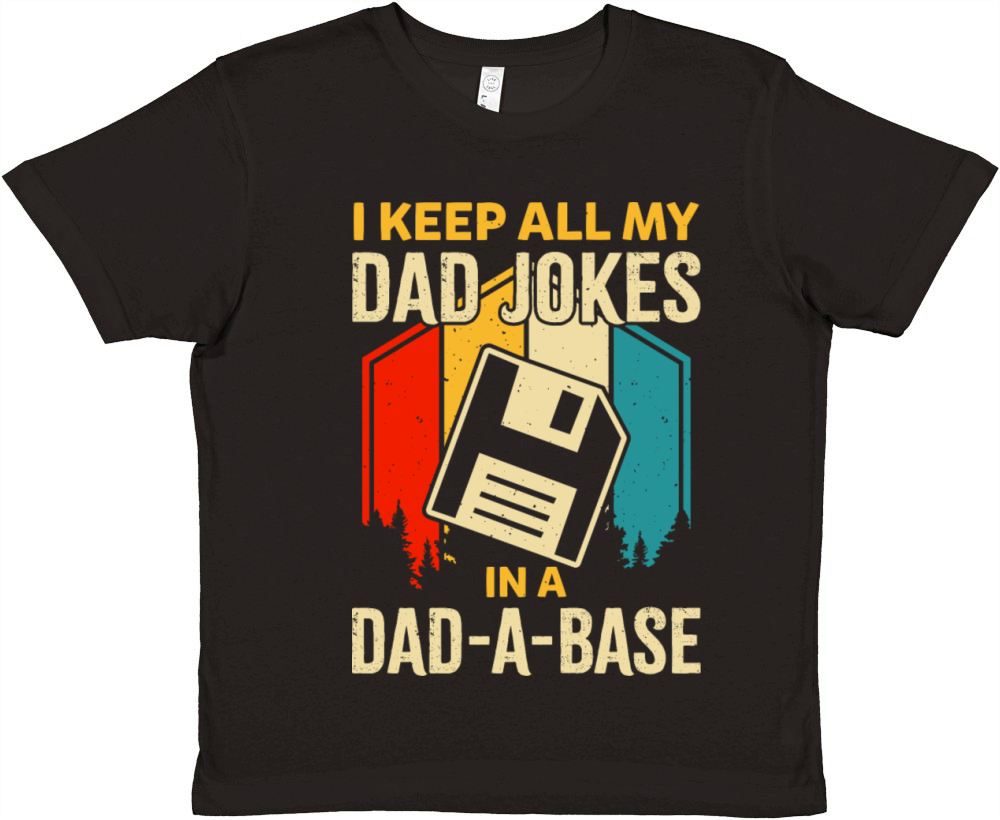 Dad Jokes In Dad A Base Vintage For Fathers Day Premium Kids Crewneck T-shirt