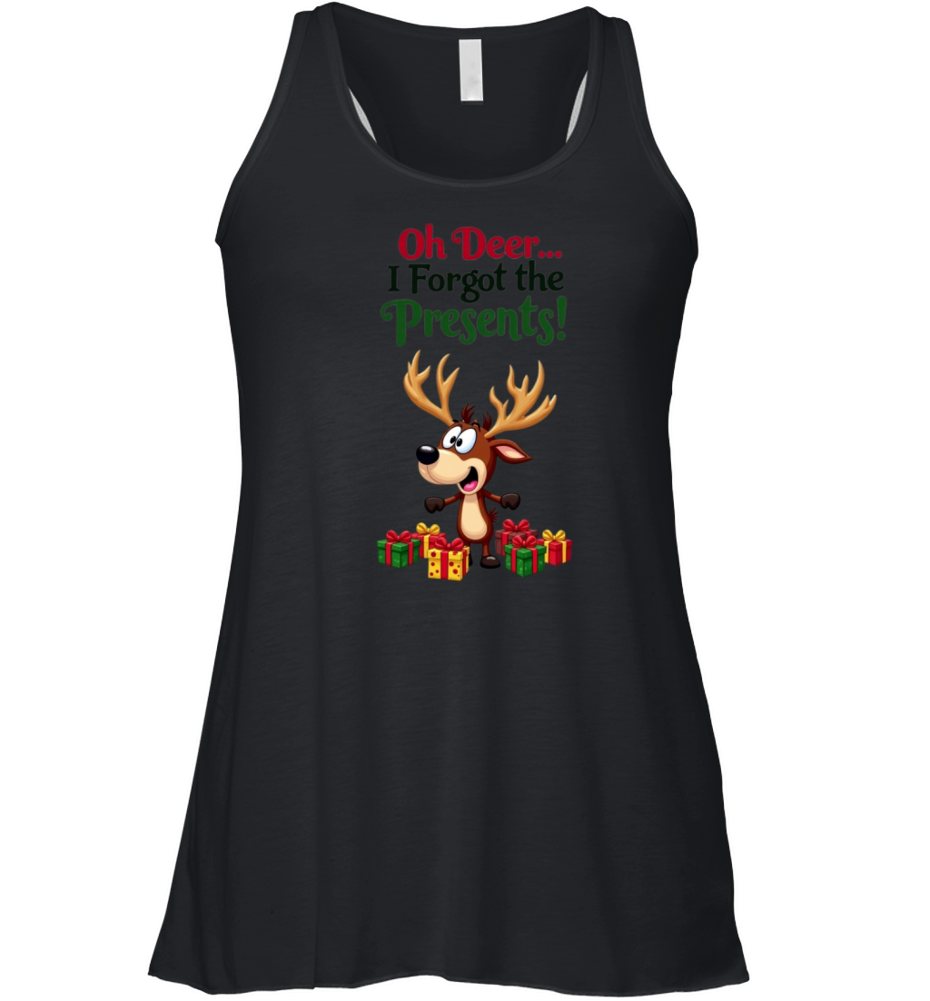 Deer Christmas Women's Flowy Tank Top