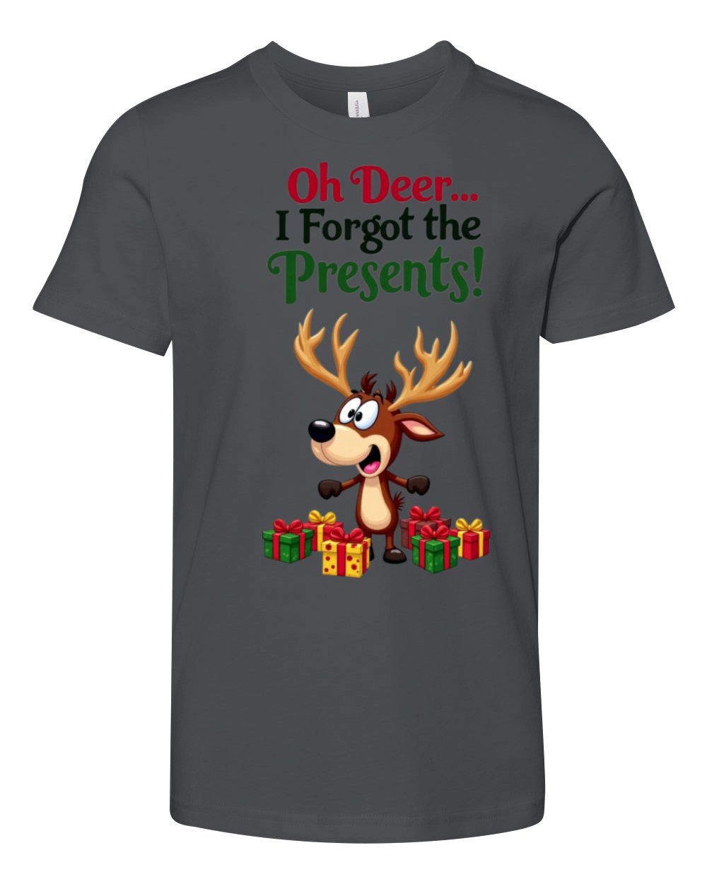 Deer Christmas Youth Unisex Jersey Tee