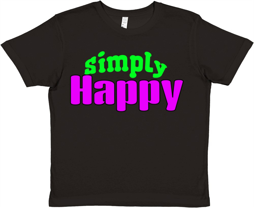 Simply Happy Premium Kids Crewneck T-shirt