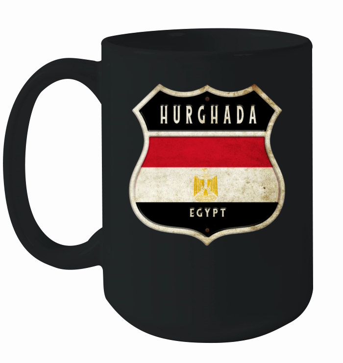 Hurghada Egypt coat of arms design Ceramic Mug