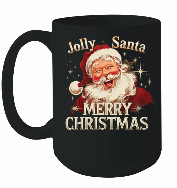 Jolly Santa Merry Christmas Ceramic Mug