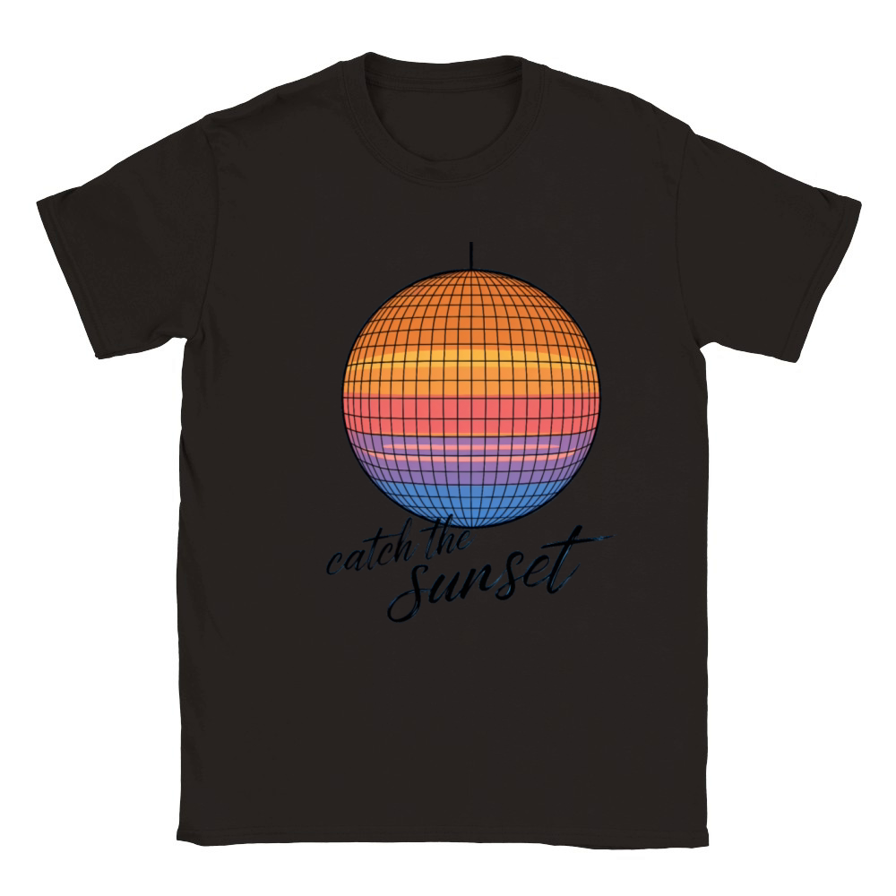 Sunset Disco Classic Kids Crewneck T-shirt