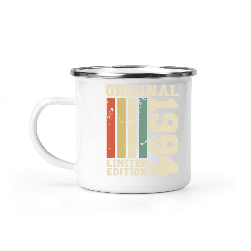 Born 1984 Vintage Retro 40th Birthday Camping Mug