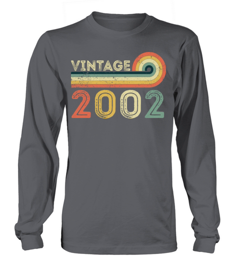 Vintage 2002 Born in 2002 Birthday Gift Long sleeved Unisex