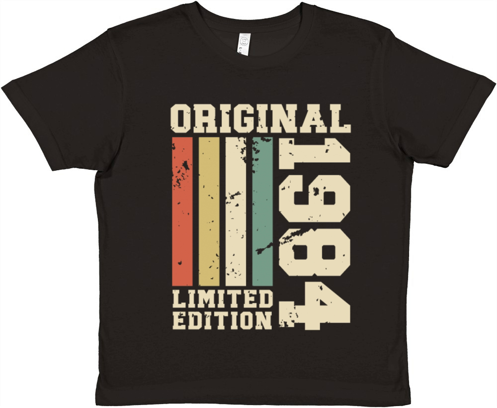 Born 1984 Vintage Retro 40th Birthday Premium Kids Crewneck T-shirt