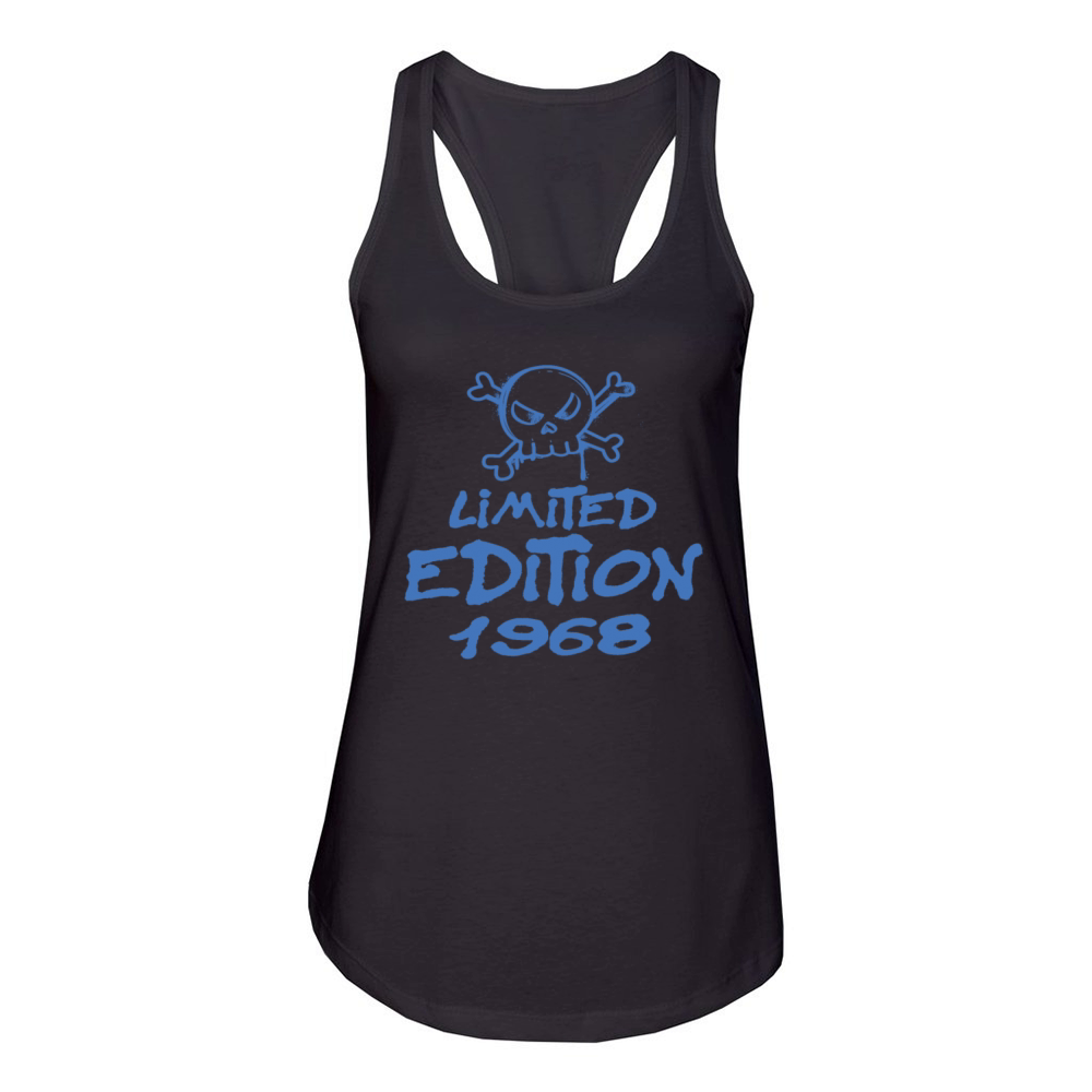 Limited Edition 1968 Birthday 1968 Born Women's Racerback Tank