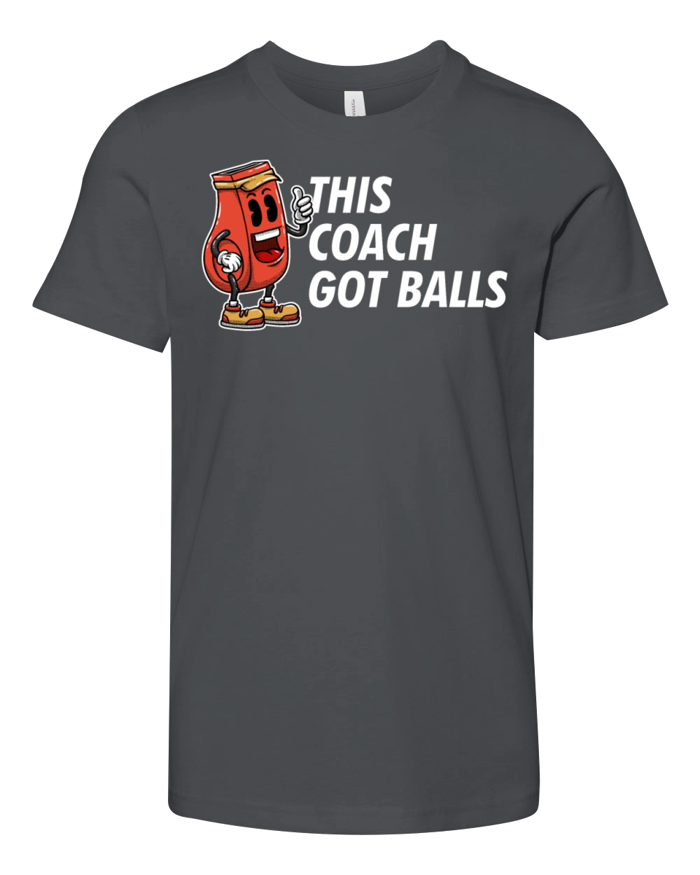 This Coach Got Balls Funny Coaching Humor Mentor T Youth Unisex Jersey Tee