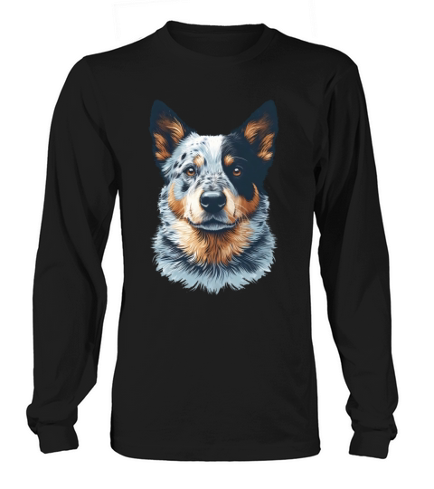 Blue Heeler Vintage Unisex Pet T-Shirt with Custom Long sleeved Unisex