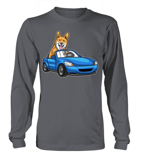 Corgi Car Long sleeved Unisex