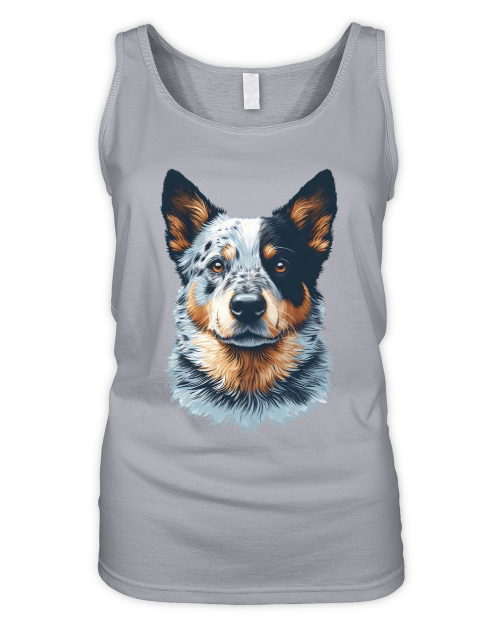Blue Heeler Vintage Unisex Pet T-Shirt with Custom Organic Women's Tank Top