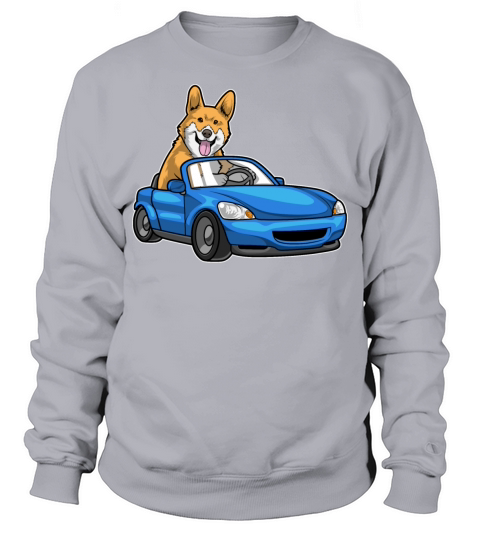 Corgi Car Sweatshirt Unisex