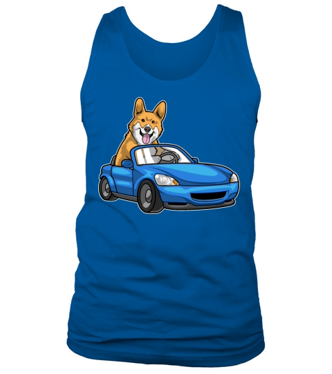 Corgi Car Tank Top Unisex