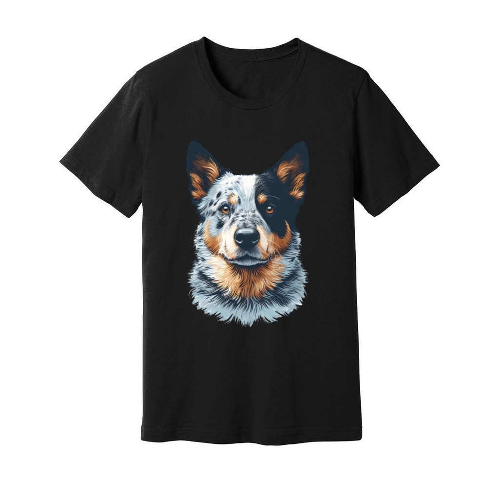 Blue Heeler Vintage Unisex Pet T-Shirt with Custom Unisex Jersey Tee