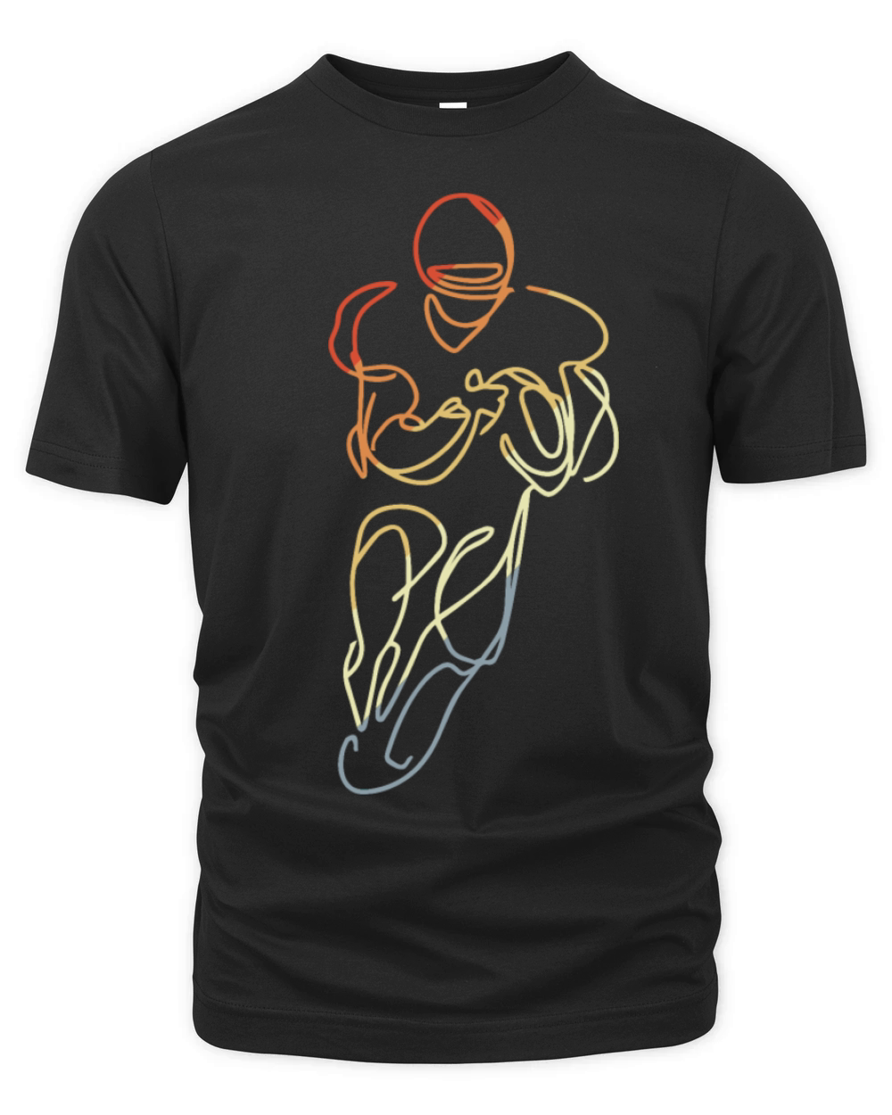 Football Player Vintage Look Organic Unisex T-shirt