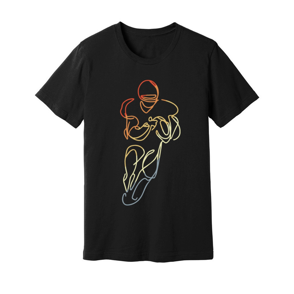 Football Player Vintage Look Unisex Jersey Tee