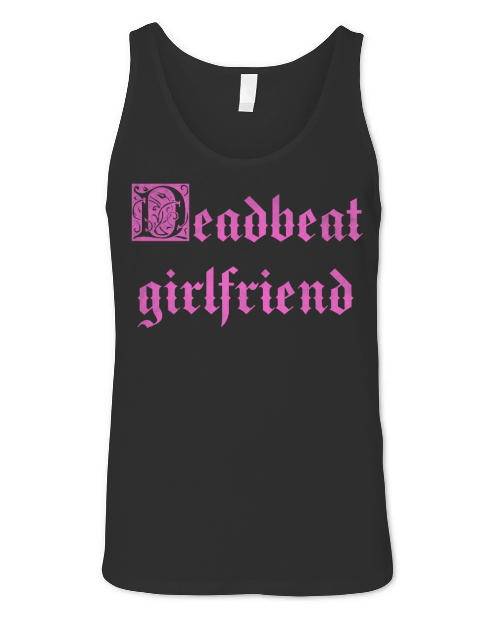 Deadbeat girlfriend vintage Unisex Jersey Tank