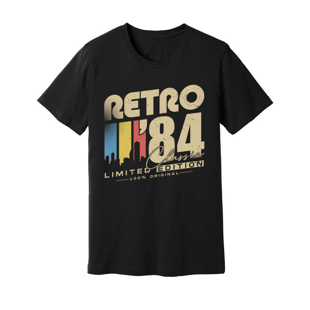 Original 1984 Vintage Retro 40th birthday Unisex Jersey Tee