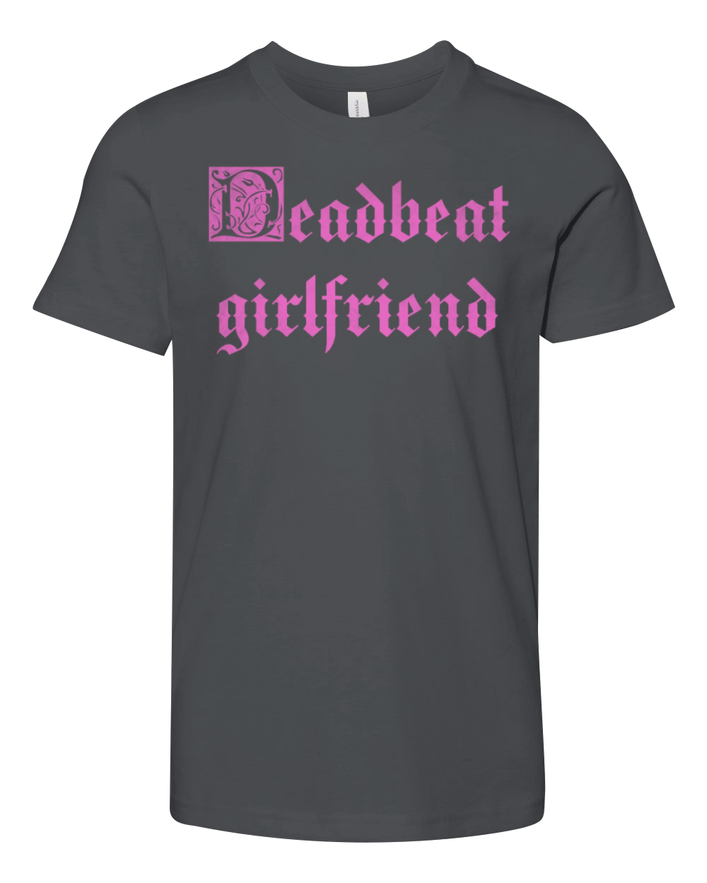 Deadbeat girlfriend vintage Youth Unisex Jersey Tee