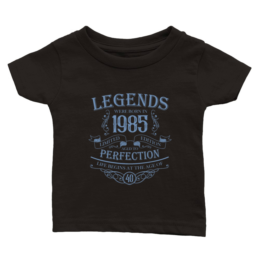Born 1985 Aged to Perfection Vintage Classic Baby Crewneck T-shirt