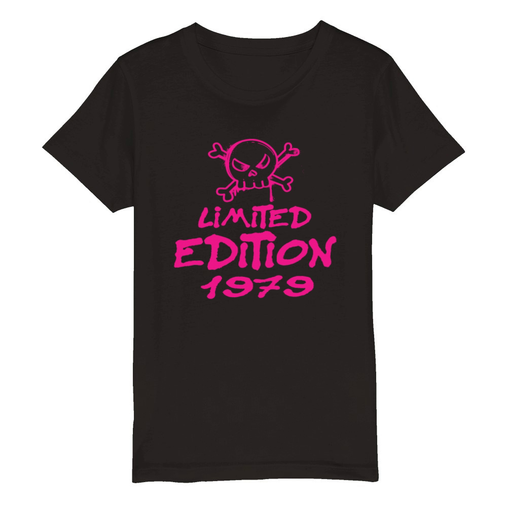 Limited Edition 1979 Birthday 1979 Born Organic Kids Crewneck T-shirt