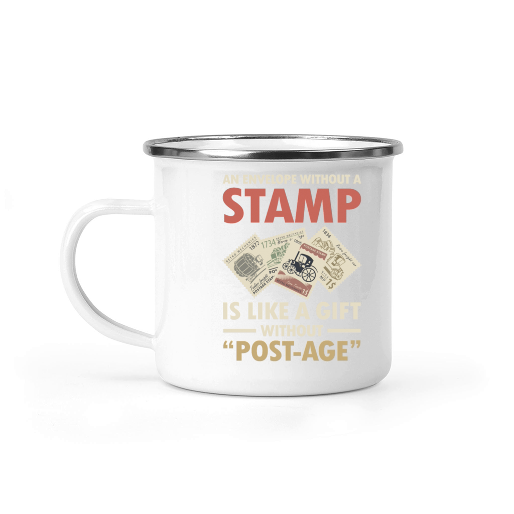 An Envelope Without a Stamp is Like a Gift Camping Mug