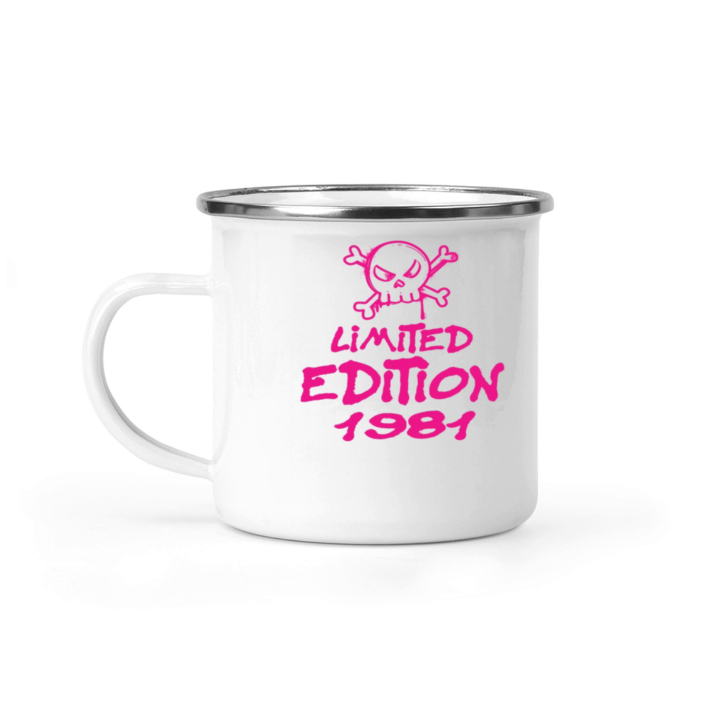 Limited Edition 1981 Birthday 1981 Born Camping Mug