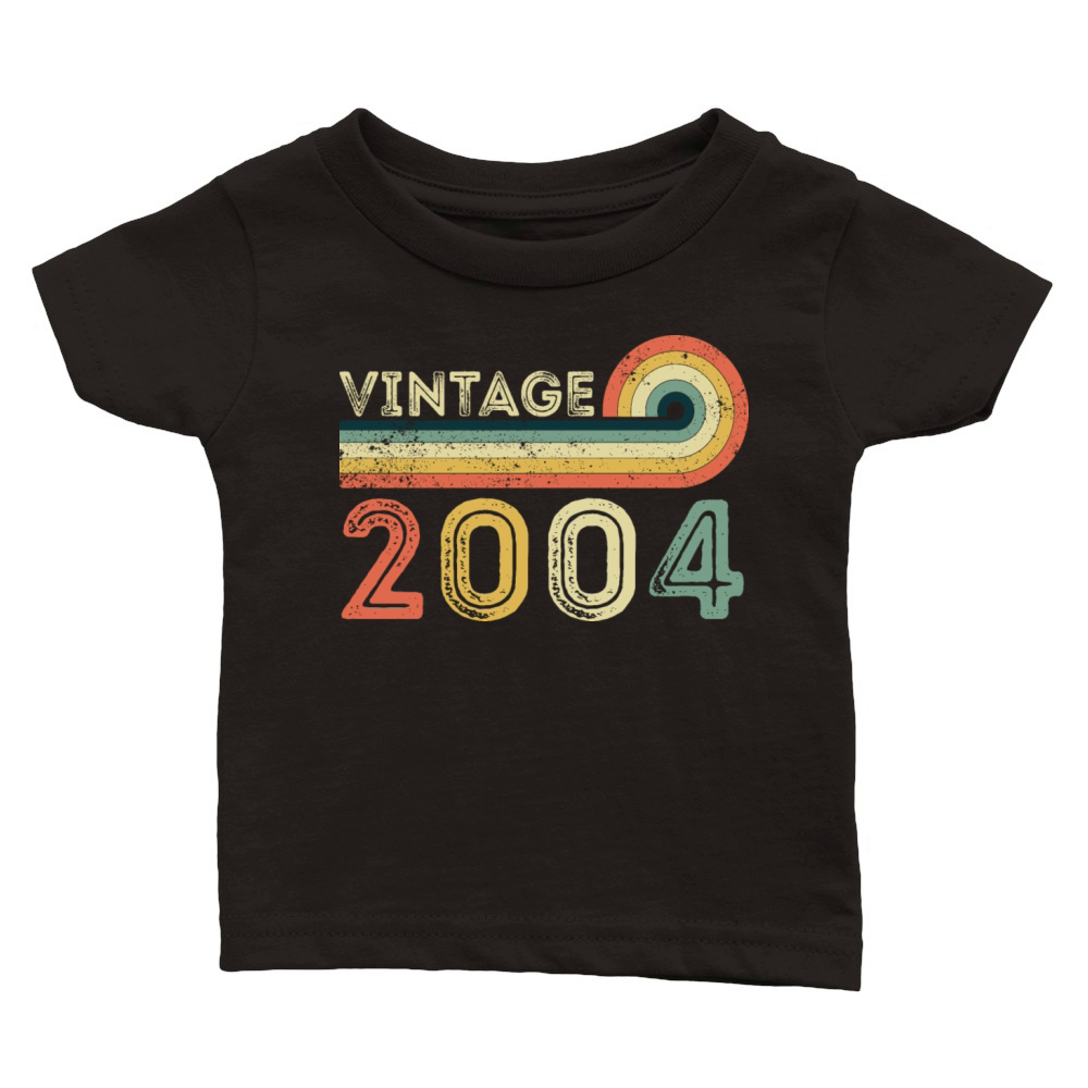 Vintage 2004 Born in 2004 Birthday 2004 Bday shirt Classic Baby Crewneck T-shirt