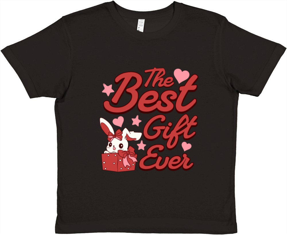 The Best Gift Ever Funny Rabbit Cool Christmas Premium Kids Crewneck T-shirt