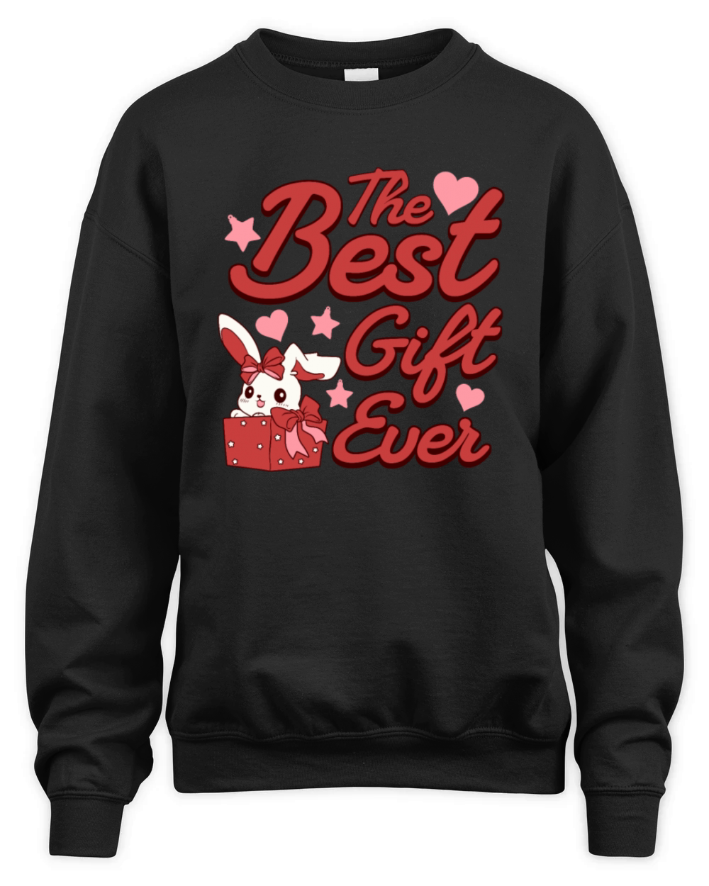 The Best Gift Ever Funny Rabbit Cool Christmas Unisex Premium Crewneck Sweatshirt
