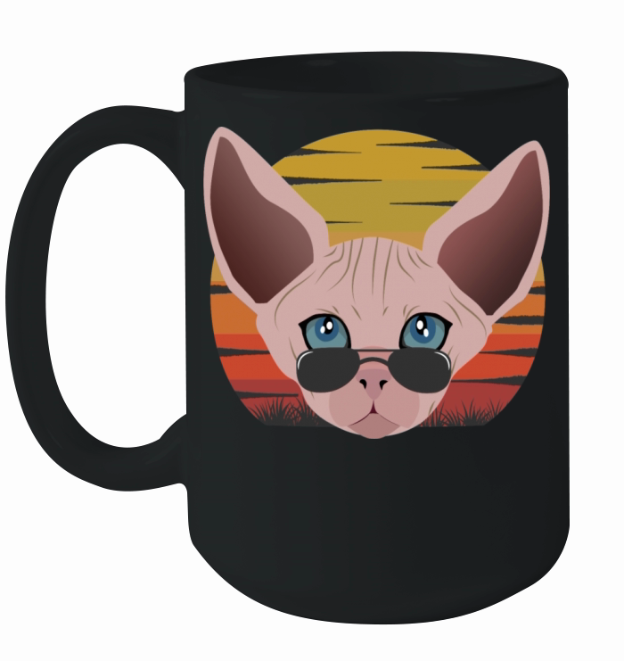 sphinx cat sunset Ceramic Mug