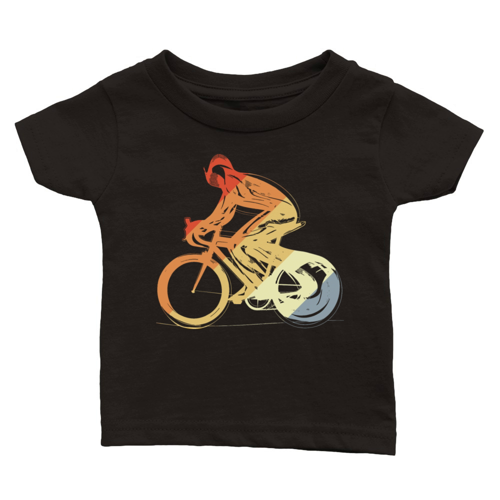 Cyclist Vintage Look Classic Baby Crewneck T-shirt