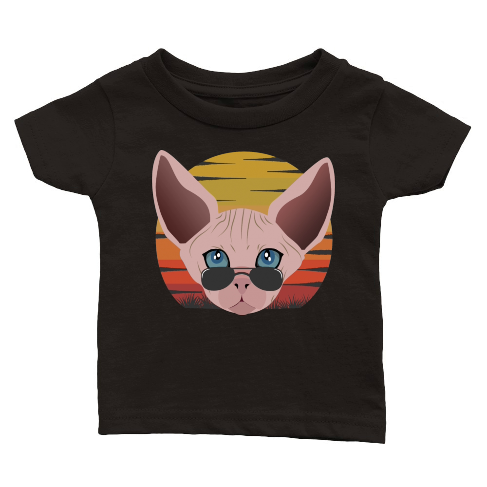 sphinx cat sunset Classic Baby Crewneck T-shirt